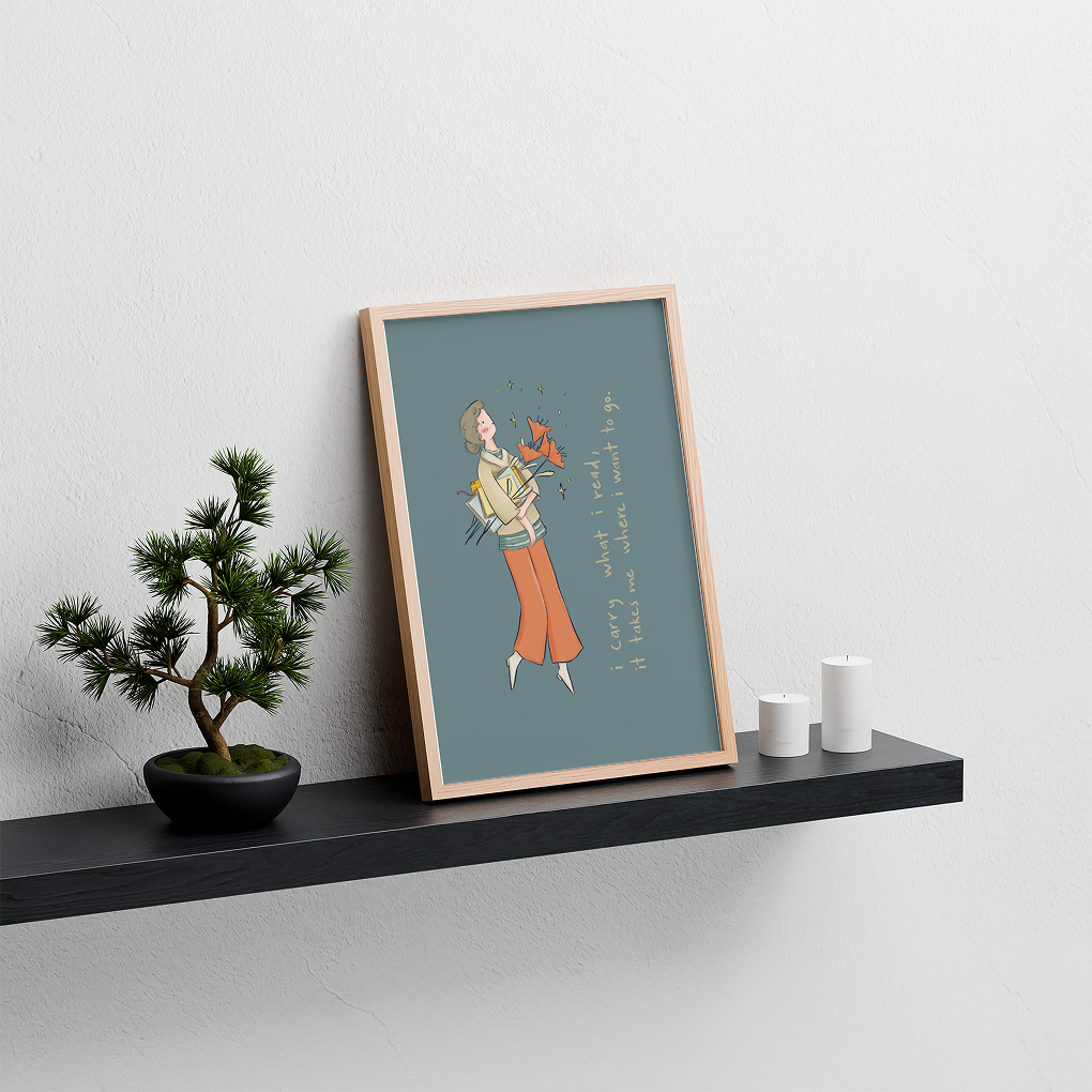 I carry what i read - Limited Print