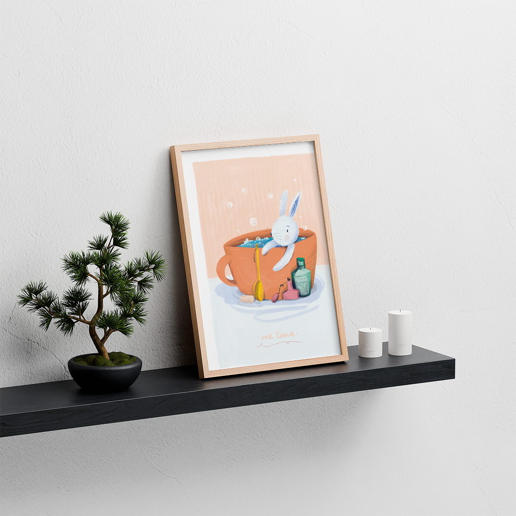 Me time rabbit - Limited Print