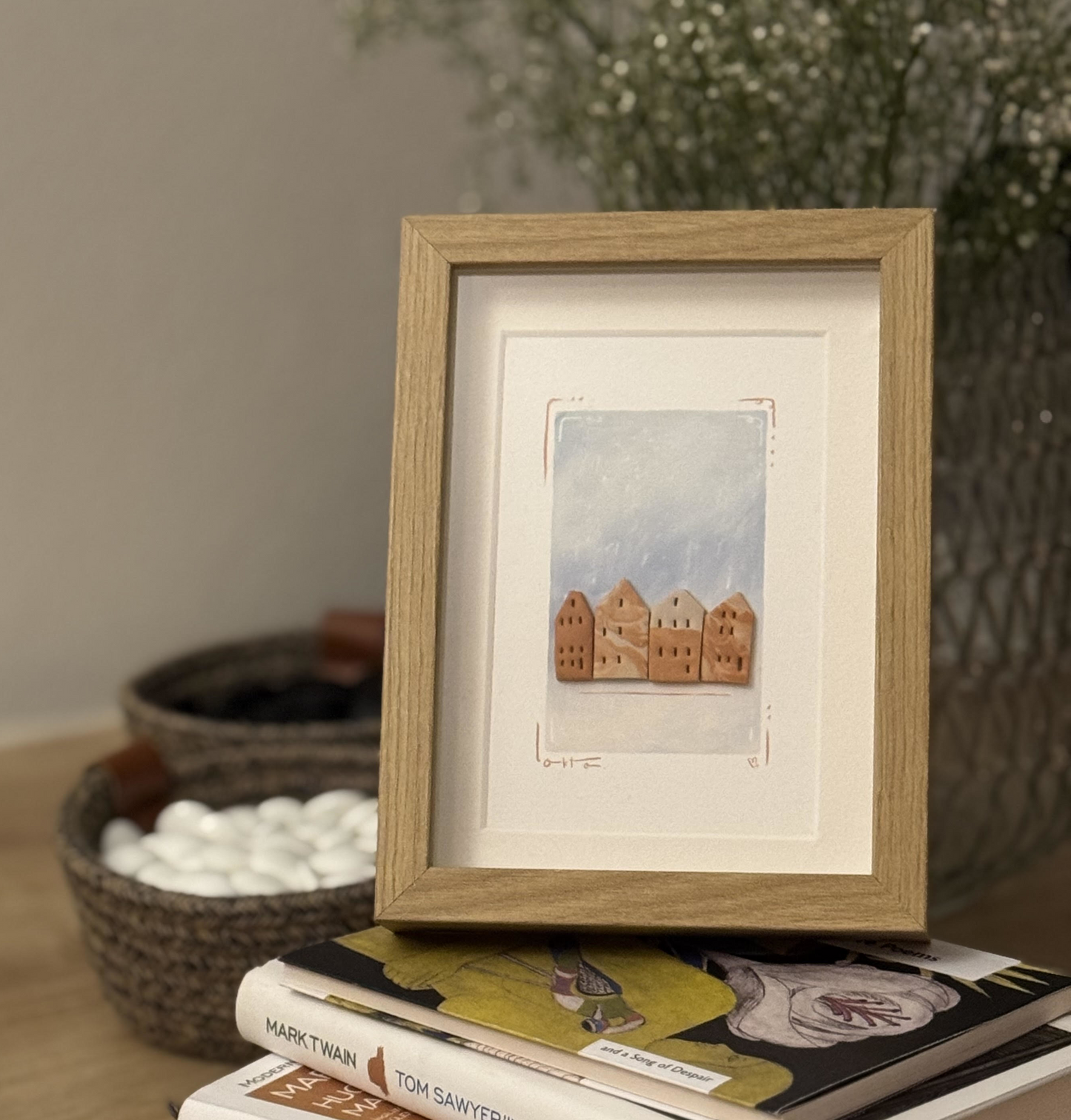 Canal Houses - Clay on Illustration