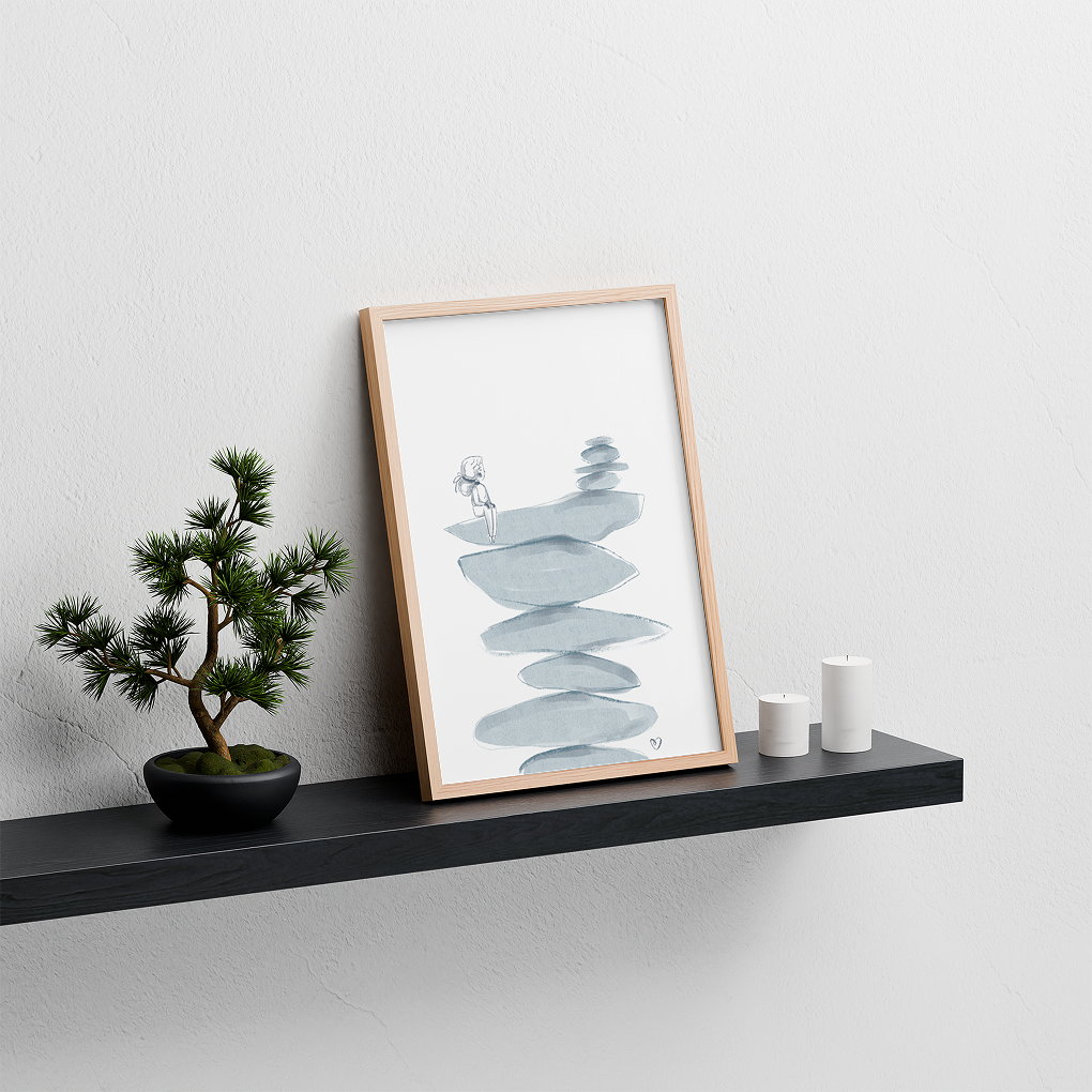Balance with stones - Limited Print