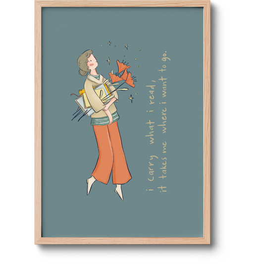 I carry what i read - Limited Print