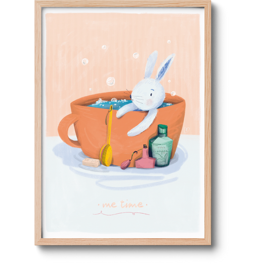 Me time rabbit - Limited Print
