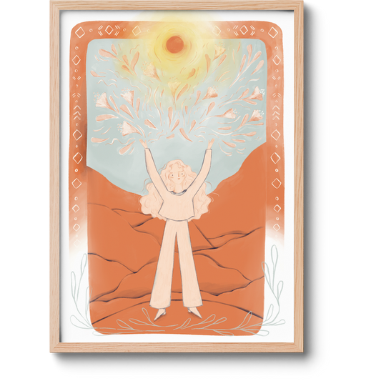 Woman and Sun - Limited Print