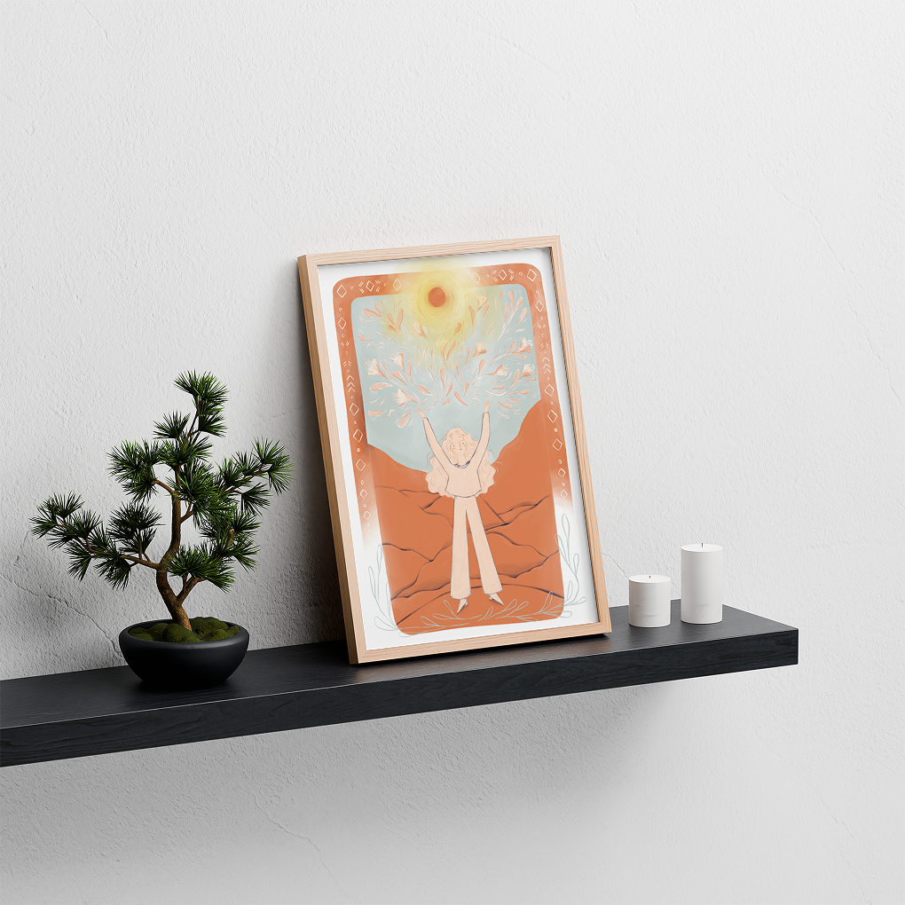 Woman and Sun - Limited Print