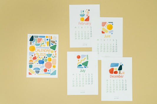 2025 Shapes and Colors Calendar